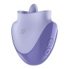 SATISFYER - TONGUE DANCER CLITORAL STIMULATOR WITH VIBRATION AND PULSATIONS LILAC