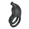 PRETTY LOVE - GOODWIN RECHARGEABLE DOUBLE VIBRATING COCK RING BLACK