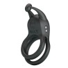 PRETTY LOVE - GOODWIN RECHARGEABLE DOUBLE VIBRATING COCK RING BLACK