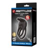 PRETTY LOVE - SINI RECHARGEABLE VIBRATING COCK RING 10 FUNCTIONS BLACK