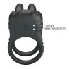 PRETTY LOVE - SINI RECHARGEABLE VIBRATING COCK RING 10 FUNCTIONS BLACK