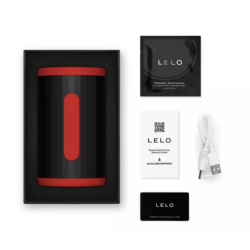 LELO - F2S DOUBLE SONIC MALE STROKER WITH DUAL SONIC STIMULATION RED
