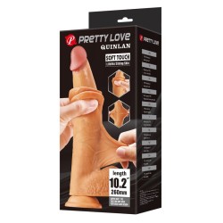 PRETTY LOVE - QUINLAN REALISTIC DILDO 26 CM Ø 5.5 CM NATURAL