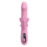 PRETTY LOVE - BELLA RABBIT VIBRATOR WITH BUTTERFLY STIMULATION AND LED PINK