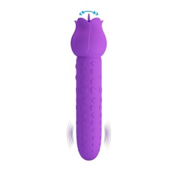 PRETTY LOVE - DANNELL RECHARGEABLE ORAL AND CLITORAL STIMULATOR VIBRATOR PURPLE