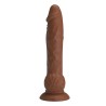 PRETTY LOVE - EREN THRUSTING VIBRATING DILDO 20.5 CM Ø 4.5 CM BROWN