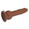 PRETTY LOVE - EREN THRUSTING VIBRATING DILDO 20.5 CM Ø 4.5 CM BROWN