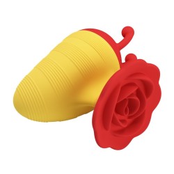 PRETTY LOVE - LITTLE BEE RECHARGEABLE CLITORAL STIMULATOR 7 MODES RED/YELLOW