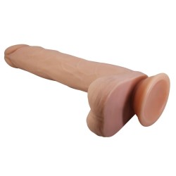 PRETTY LOVE - NOLAN THRUSTING  ROTATING VIBRATING DILDO REMOTE CONTROL 24.5 CM Ø 5 CM NATURAL