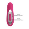 PRETTY LOVE - DUDEN RECHARGEABLE SILICONE VIBRATOR 12 VIBRATION MODES AND 3 ROCKING MODES PINK