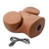 CRAZY BULL - REALISTIC FEMALE TORSO MASTURBATOR DUAL ENTRY WITH VIBRATION AND SUCTION NATURAL COLOR