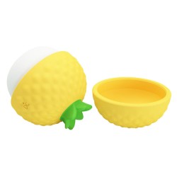 PRETTY LOVE - RECHARGEABLE SUCTION AND THRUSTING CLITORAL STIMULATOR YELLOW