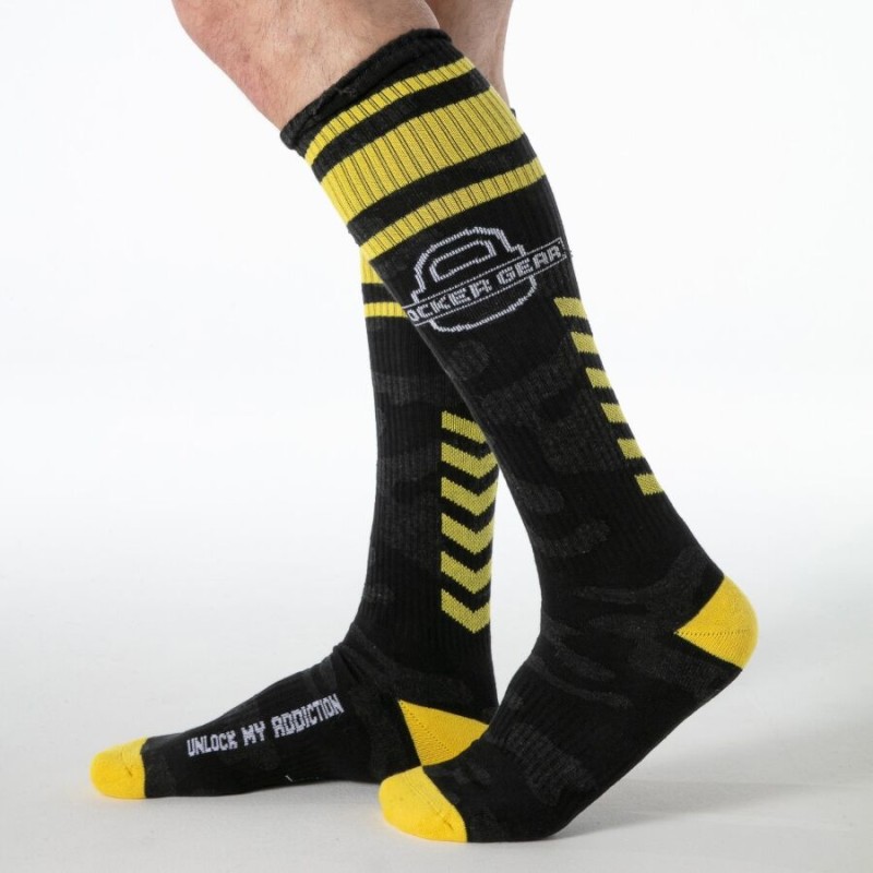 LOCKER GEAR - FULL MILITARY KNEE HIGH SOCKS AZUL TALLA ÚNICA