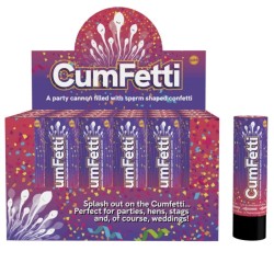 SPENCER  FLEETWOOD - SPERM SHAPED CONFETTI PARTY POPPER 15 CM  1 UNIT