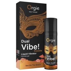 ORGIE - DUAL VIBE! SEX ON THE BEACH KISSABLE LIQUID VIBRATOR 15 ML