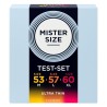 MISTER SIZE - SAMPLE PACK CONDOMS SIZE 53-57-60 MM (3 UNITS)