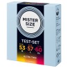 MISTER SIZE - SAMPLE PACK CONDOMS SIZE 53-57-60 MM (3 UNITS)