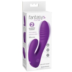 FANTASY FOR HER - SECRET LOVER DOUBLE-SPOT VIBRATOR GY CLITORIS RECHARGEABLE PURPLE