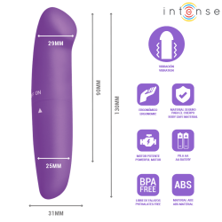 INTENSE - PHIL G-SPOT VIBRATOR PURPLE 13 CM