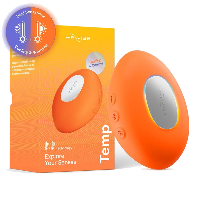WE-VIBE - TEMP HEATING AND COOLING VIBRATOR TANGERINE