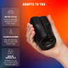ARCWAVE - ZING VIBRATING MALE STROKER WITH DUAL MOTOR BLACK
