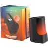 ARCWAVE - AIR STRETCHY MALE STROKER WITH AIR PULSES AND 6 INTENSITY LEVELS BLACK
