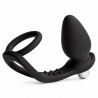 ROCKS-OFF - RO-ZEN PROSTATE VIBRATOR WITH DUAL RING 7 SPEEDS ONYX BLACK