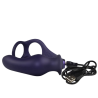 ROCKS-OFF - NOVA ZENTURIAN VIBRATING PROSTATE PLUG WITH RINGS 16 MODES DARK BLUE