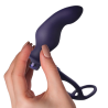 ROCKS-OFF - NOVA ZENTURIAN VIBRATING PROSTATE PLUG WITH RINGS 16 MODES DARK BLUE