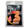 DIABLO PICANTE - PENIS CANDLE IN THE SHAPE OF THE NUMBER 3 FLESH COLOR