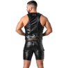 LOCKER GEAR - PUNCH HOLE LEATHERETTE CHALECO AZUL S