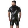 LOCKER GEAR - PUNCH HOLE LEATHERETTE CAMISA BLANCO S