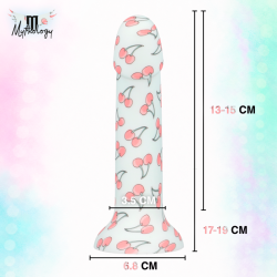 MYTHOLOGY - LYRA 3 SILICONE DILDO 17 CM Ø 3.6 CM CHERRIES