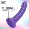 MYTHOLOGY - LYRA 10 SILICONE DILDO 17 CM Ø 3.6 CM PURPLE SPECKLED