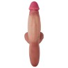 HIDDEN DESIRE - HEAVY HITTER REALISTIC LIQUID SILICONE VIBRATING DILDO WITH 2 MOTORS, 26 CM LENGTH, 5 CM DIAMETER, SKIN TONE