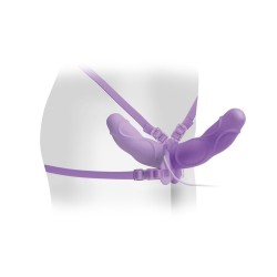 FETISH FANTASY ELITE - DOUBLE ARNES DOBLE VIBRADOR LILA 11.5CM