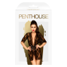 PENTHOUSE - SWEET RETREAT PEIGNOIR NEGRO XL