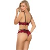 SUBBLIME - SET DOS PIEZAS TOP Y PANTIES ENCAJE L/XL