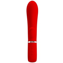 PRETTY LOVE - THOMAS VIBRADOR PUNTO G MULTIFUNCIÓN ROJO