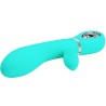 PRETTY LOVE - THOMAS MULTIFUNCTION G-SPOT VIBRATOR AQUA GREEN