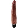 KING COCK - PENE REALISTICO VIBRADOR 25.6 CM MARRON